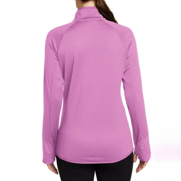 Eddie Bauer Activator Grid Fleece Half Zip Pullover Pink Size Small Active Top - Picture 2 of 14